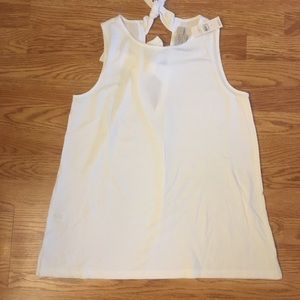 Tie back swing tank